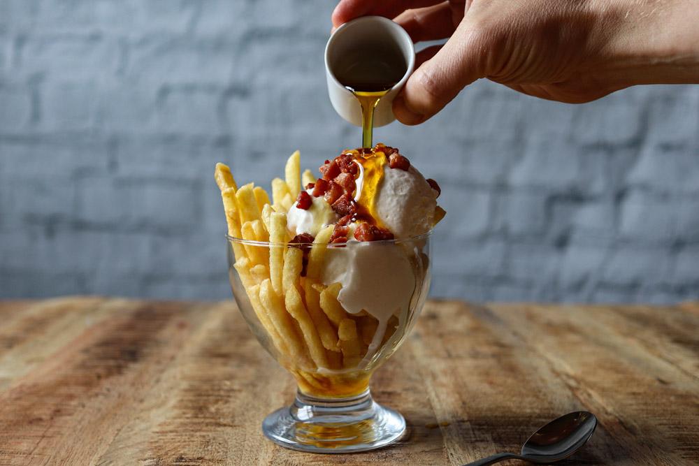 Maple and Bacon Ice Cream Fries